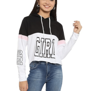 Cotton Hoody Regular Fit Long Sleeve Women T-Shirt